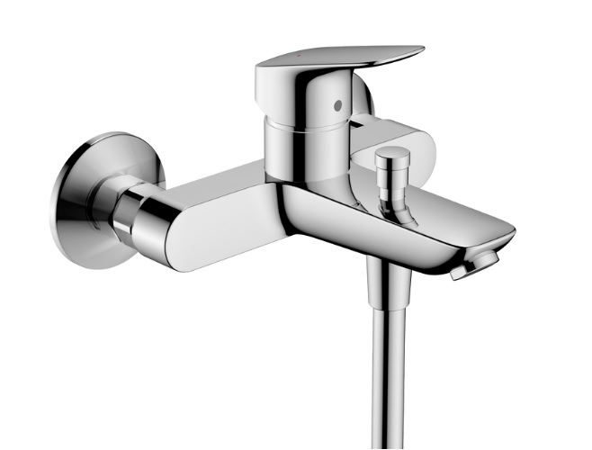 Hansgrohe Logis páková nástenná vaňová batéria, chróm (rozteč 150 mm, vyloženie 194 mm)
